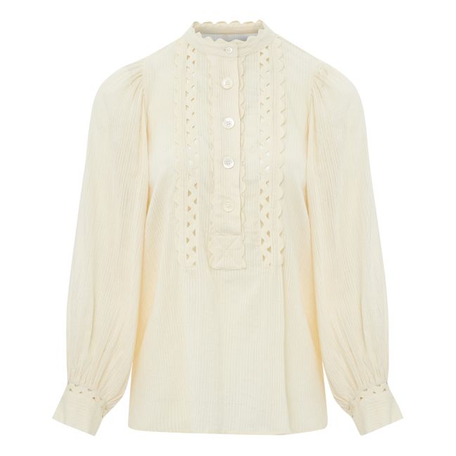 Bluse Aya | Cremefarben