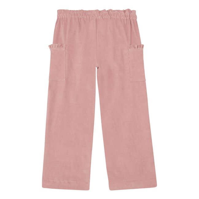 Pantalon Velours Milleraies Poches | Pink