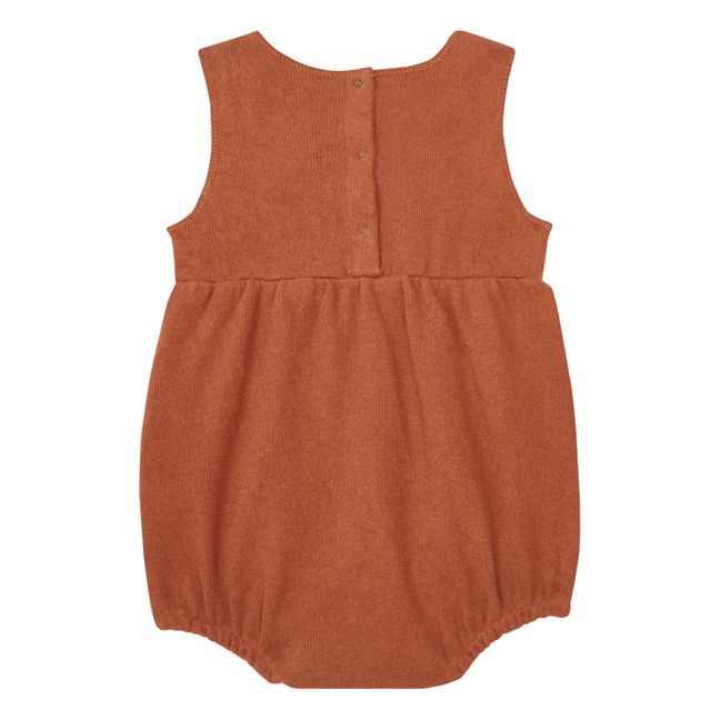 Knitted romper | Rust