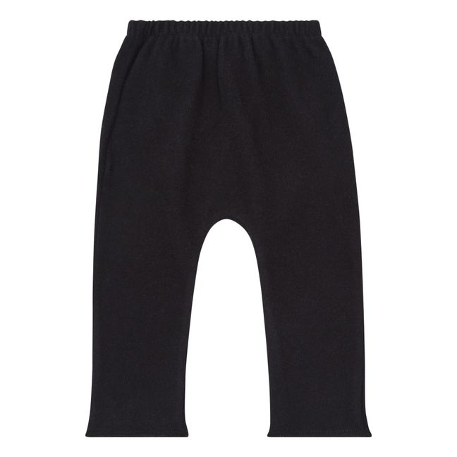 Pantaloni Sarouel in maglia  | Nero