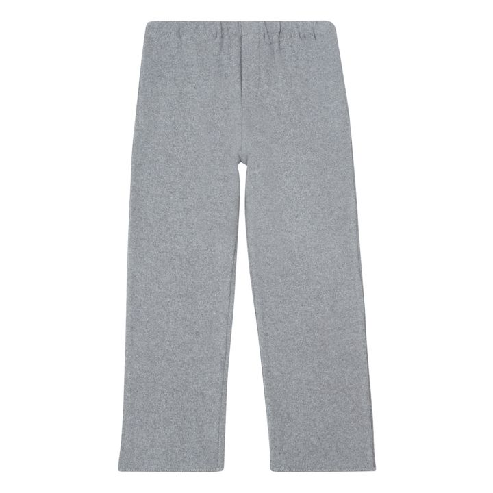 Knitted trousers with pockets | Heather grey- Product image n°0