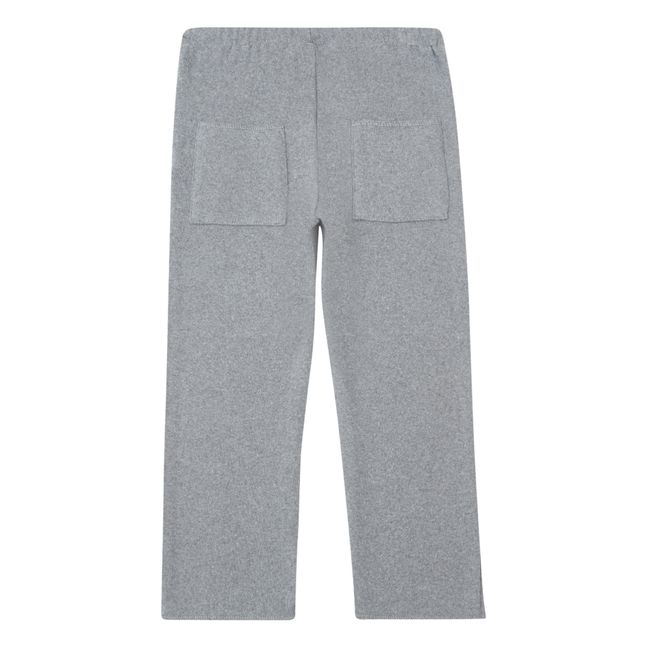 Knitted trousers with pockets | Heather grey
