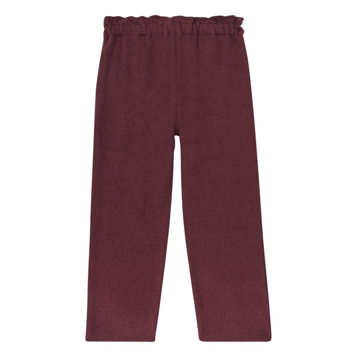 Pantalones de punto Nina | Burdeos- Imagen del producto n°0