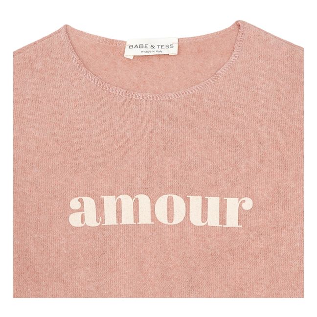 Pull Maille Amour | Bordeaux