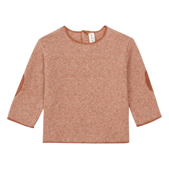 Pull Maille Coudières Rayé Greg | Rostfarben
