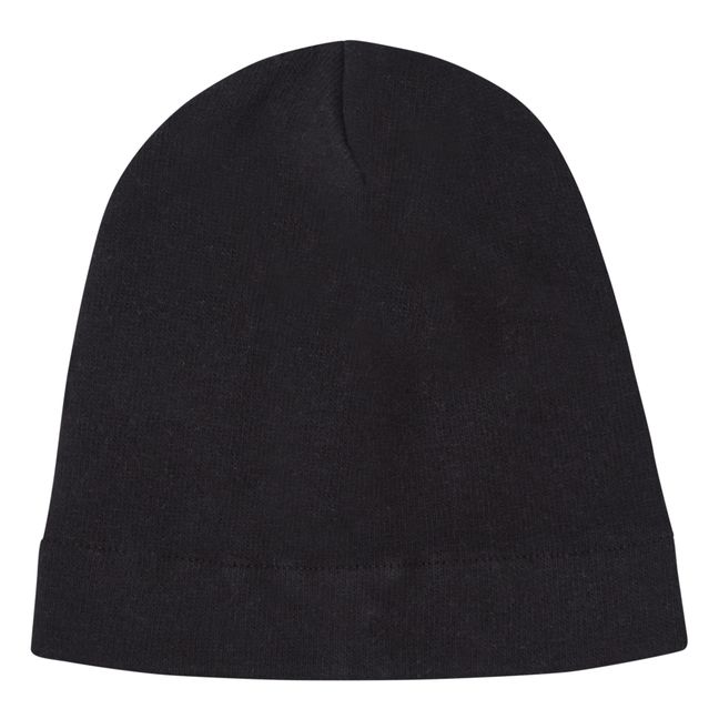 Mütze aus Wolle  | Schwarz