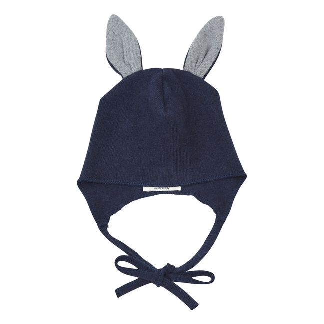 Bonnet Maille Oreilles Lapin | Bleu marine