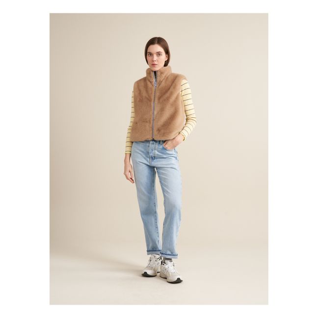 Hansel Reversible Sleeveless Jacket - Women's Collection | Khaki