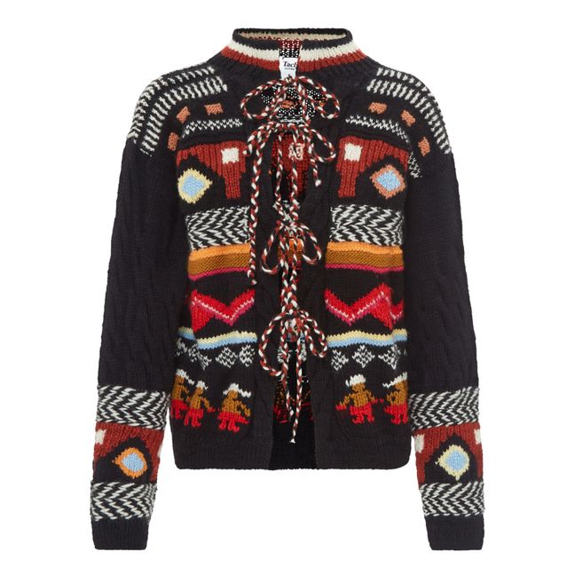 Cardigan in lana merino Narnia | Nero