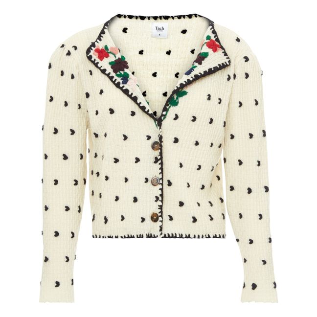 Cárdigan de lana merina Farah | Crema