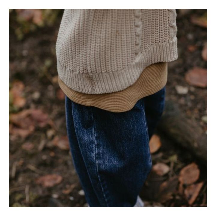 Pantaloni in denim di cotone biologico | Blu- Immagine del prodotto n°3