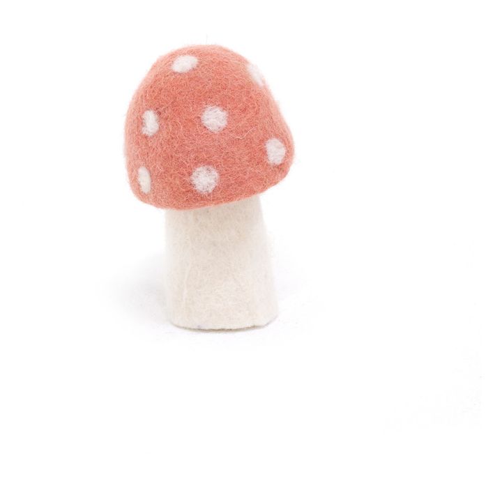 Fungo decorativo Dotty in feltro | Rosa Litchi- Immagine del prodotto n°1