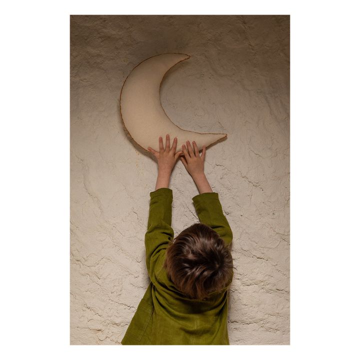 Cuscino lunare in feltro | Bianco- Immagine del prodotto n°1