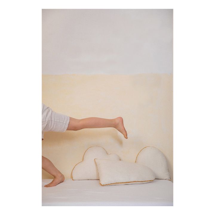 Felt cloud cushion | White- Product image n°1