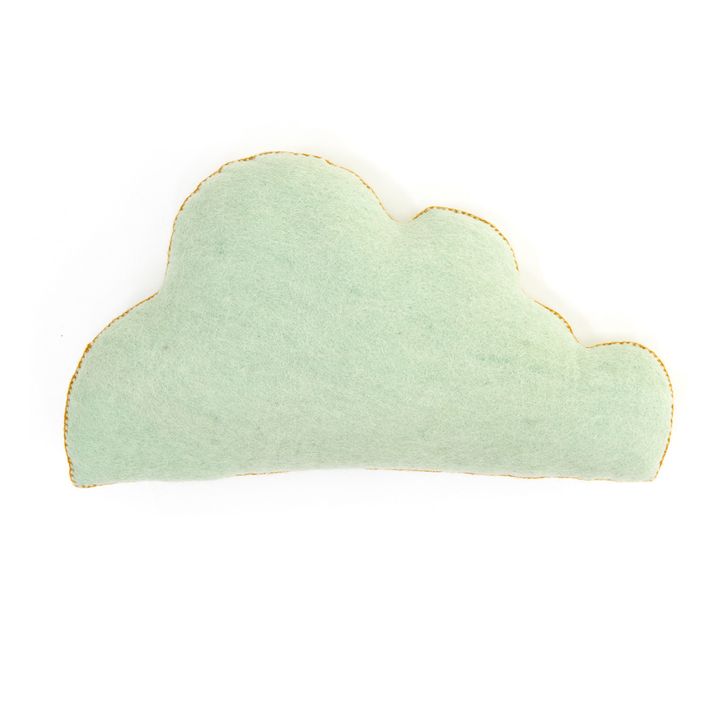 Felt cloud cushion | Mint Green- Product image n°0