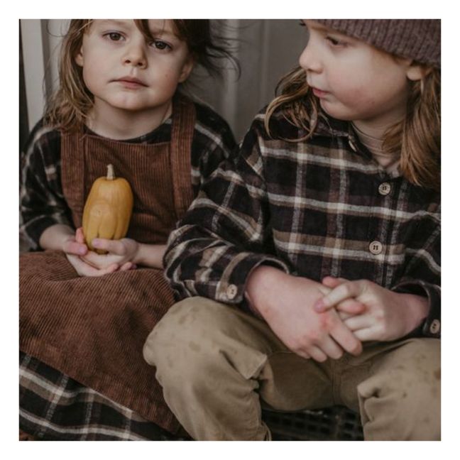 Robe Tartan | Chocolat