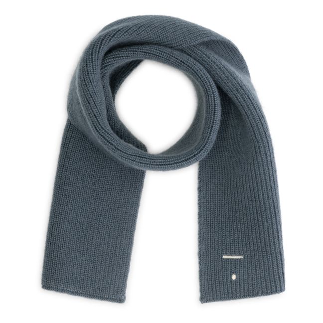 Knitted Scarf | Grey blue