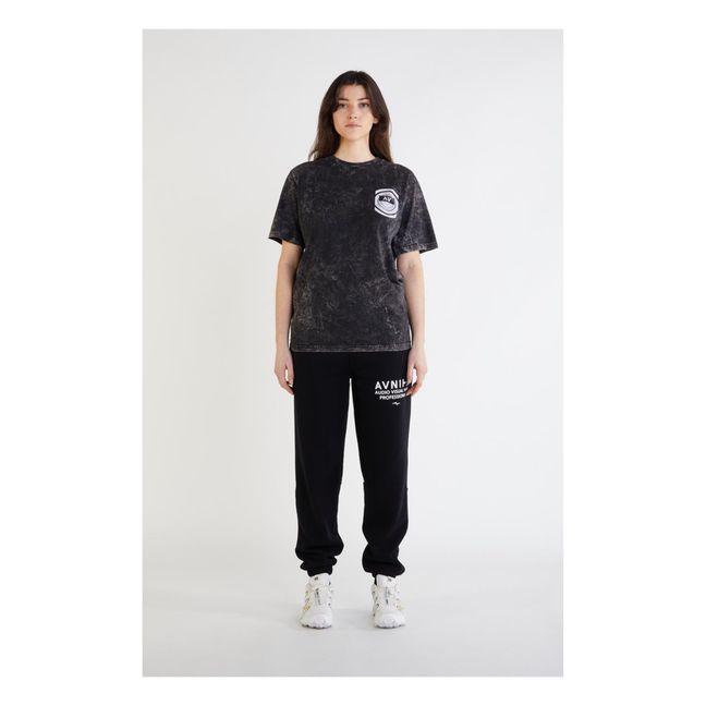 T-Shirt Source Sky Wash Radiowave in Cotone Organico | Nero