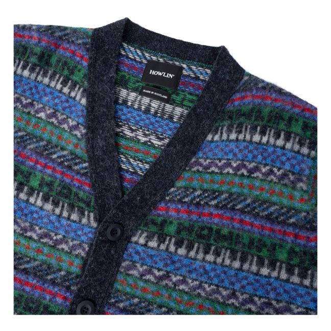 Cardigan Piano World Laine | Bleu
