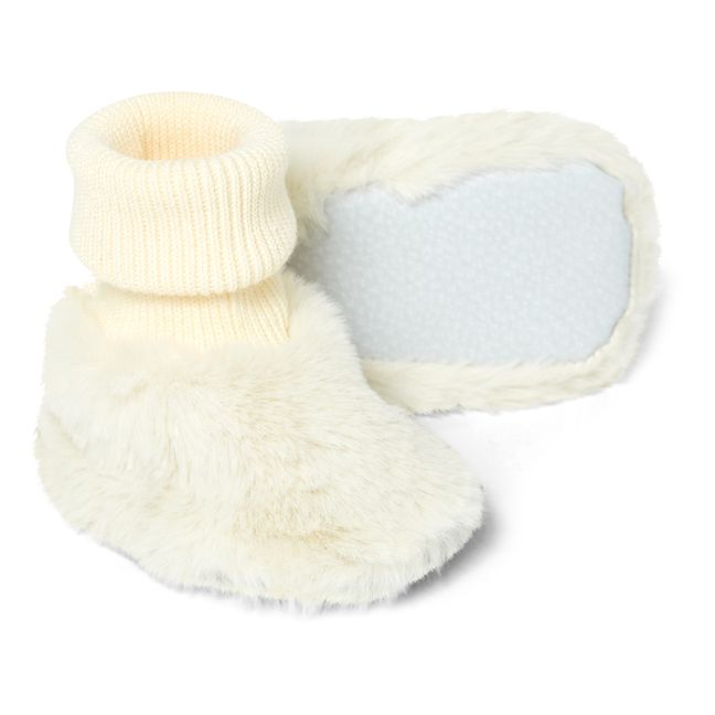 Pantuflas de piel sintética | Crudo