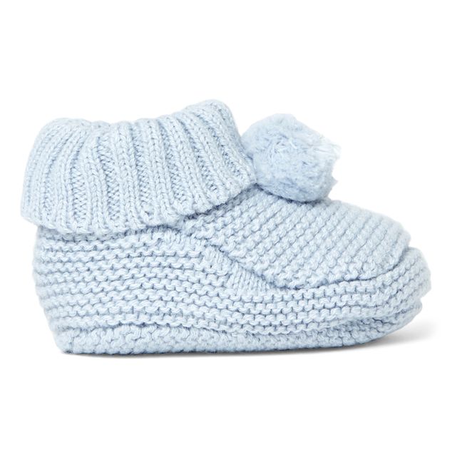 Pantofole in maglia | Blu