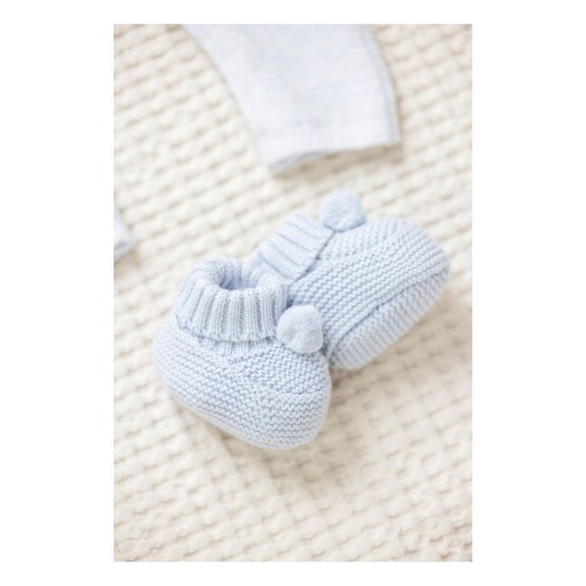 Pantofole in maglia | Blu