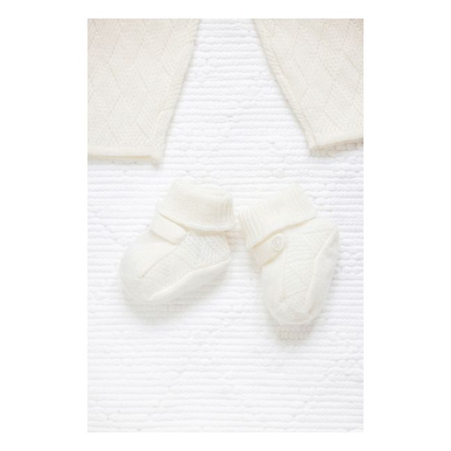 Chaussons Cachemire | Ecru