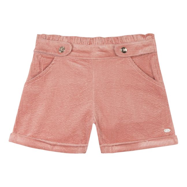 Short Velours Côtelé | Rose