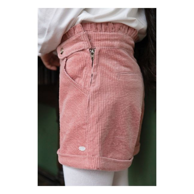 Samt-Shorts | Rosa