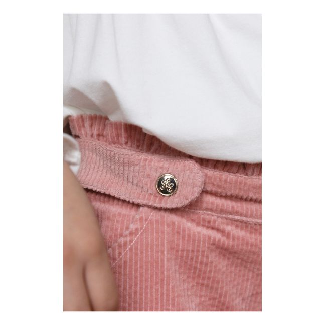 Short Velours Côtelé | Rose