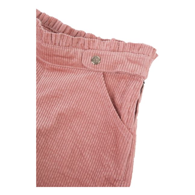 Short Velours Côtelé | Rose
