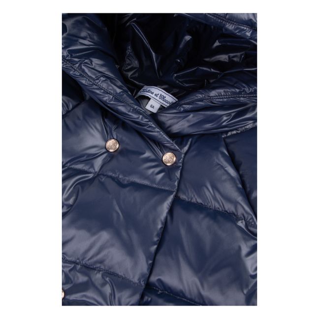 Piumino media lunghezza | Blu marino
