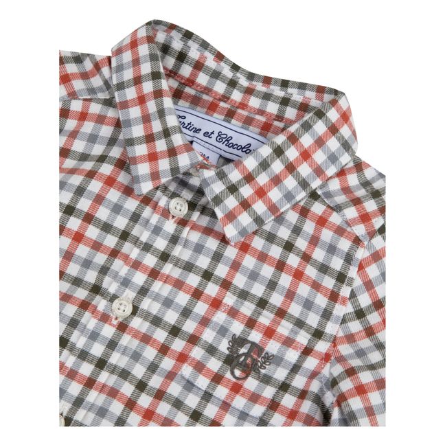 Camicia a quadri | Verde militare