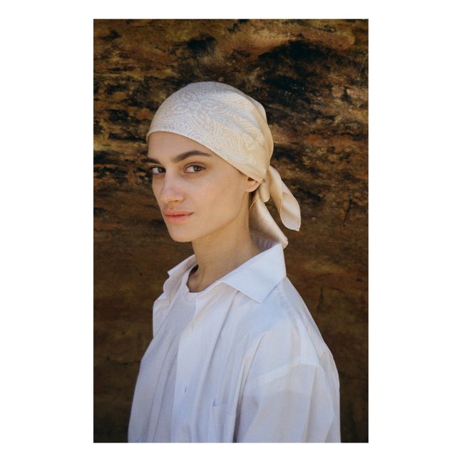 Bandana en Soie | Beige