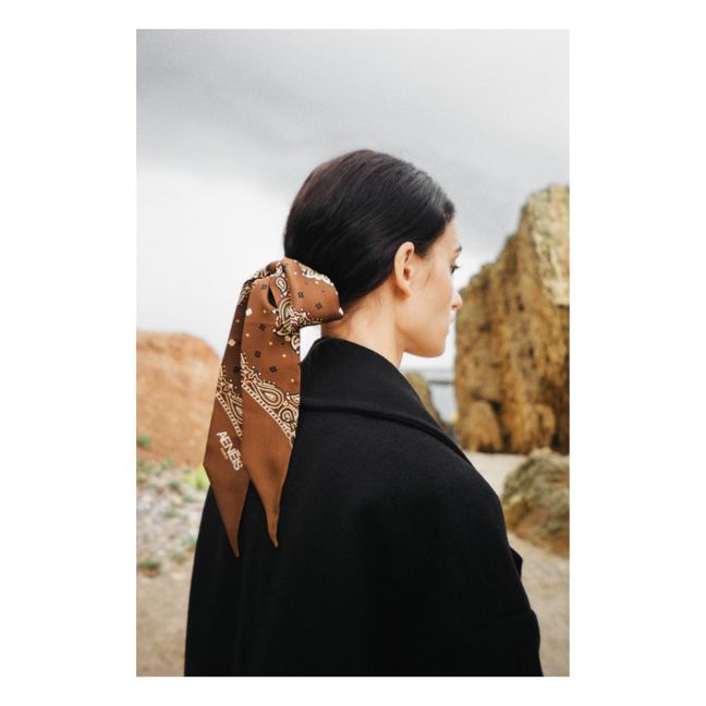 Twilly en Soie Bandana | Marron