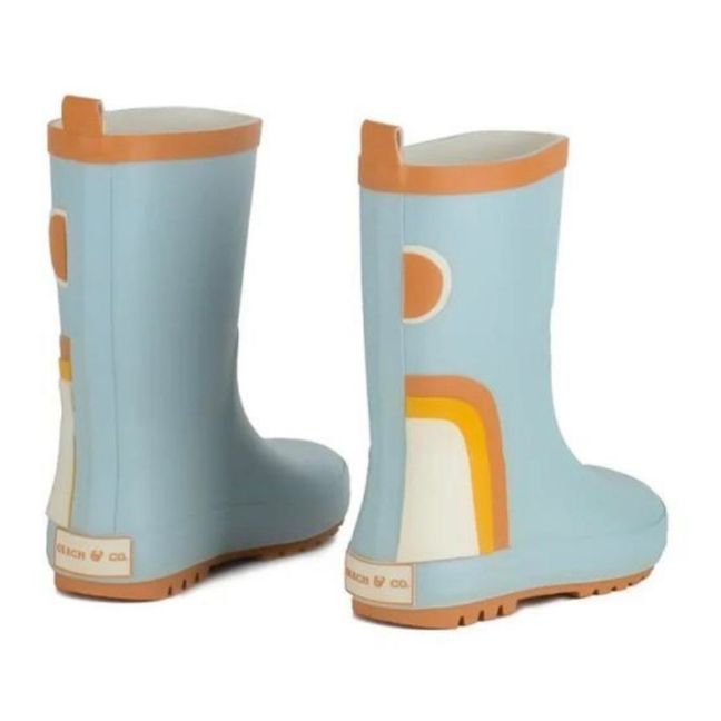 Natural latex rain boots | Light Blue
