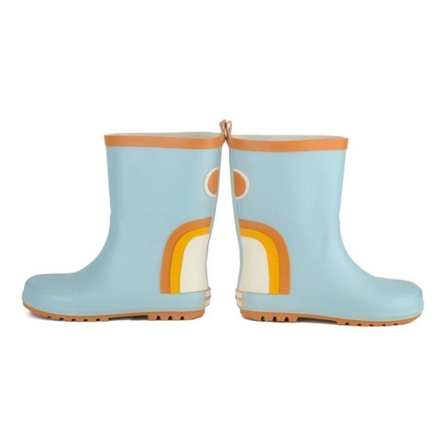 Natural latex rain boots | Light Blue
