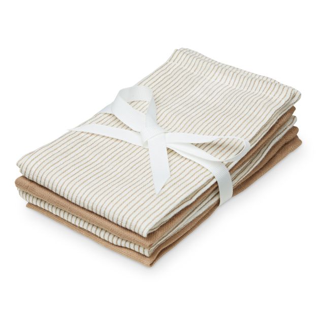 Gant de toilette en coton bio - Set 4