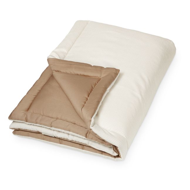 Couverture douce Stripes Camel