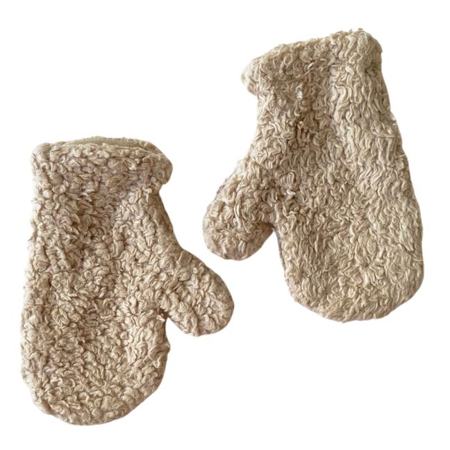 Moufles Coton Bio Sherpa | Beige