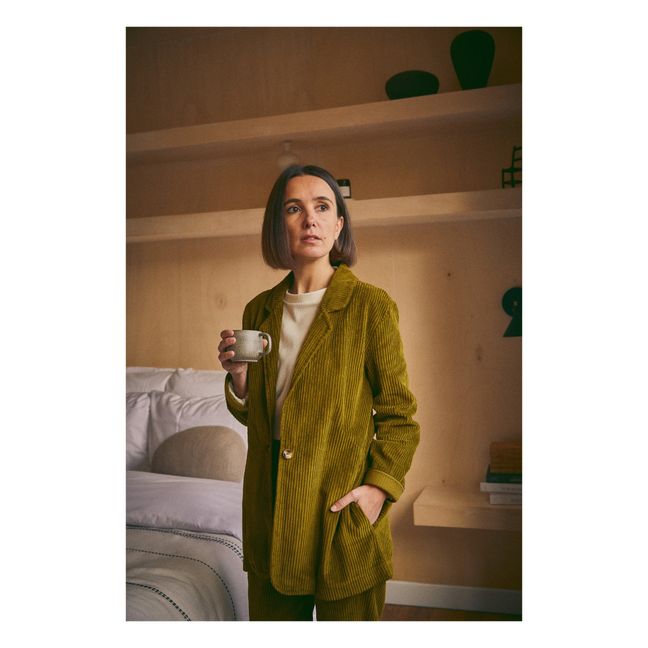Veste Velours Côtelé Blazer - Collection Adulte  | Vert kaki