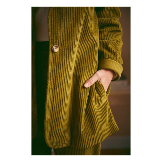 Veste Velours Côtelé Blazer - Collection Adulte  | Verde Kaki
