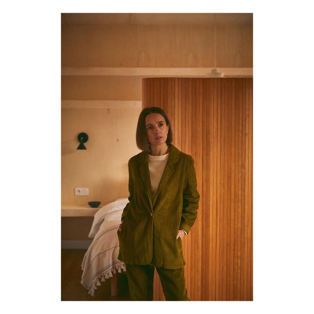 Veste Velours Côtelé Blazer - Collection Adulte  | Verde Kaki