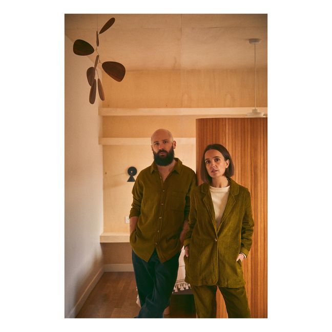 Veste Velours Côtelé Blazer - Collection Adulte  | Verde Kaki