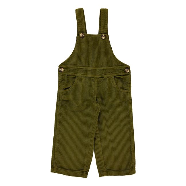Salopette Velours Côtelé Quetsche | Vert kaki