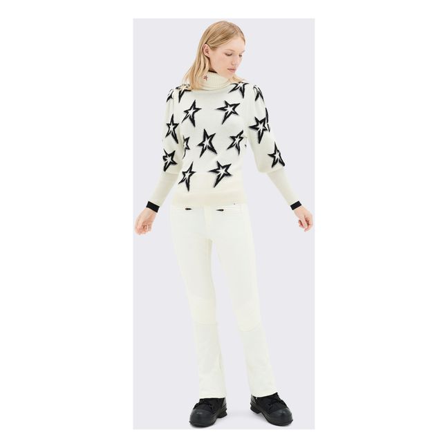 Stardust Balloon Sleeve Sweater | White