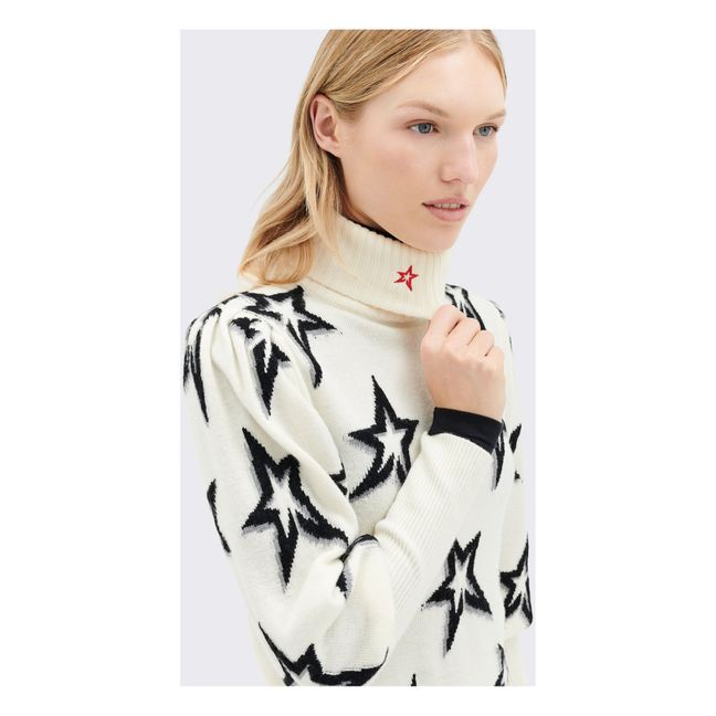 Pullover Ballonärmel Stardust | Weiß