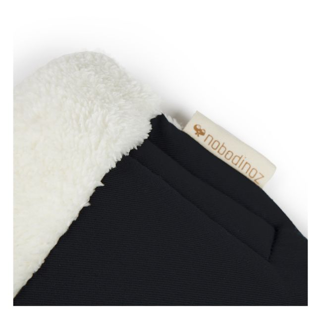 Moufles pour poussette en coton bio | Black