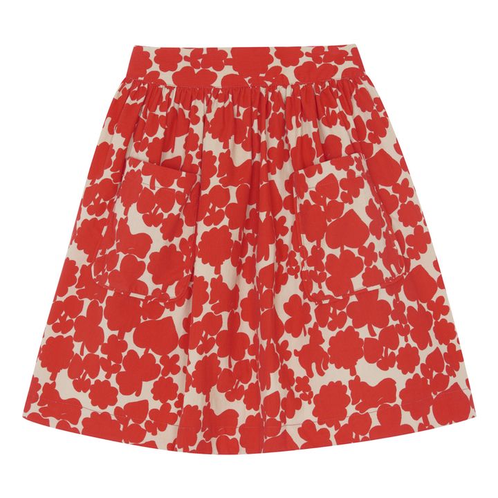 Milleraies Hedda Velvet Skirt | Red- Product image n°0