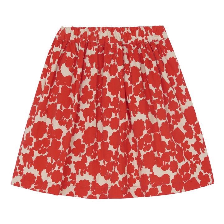 Milleraies Hedda Velvet Skirt | Red- Product image n°2